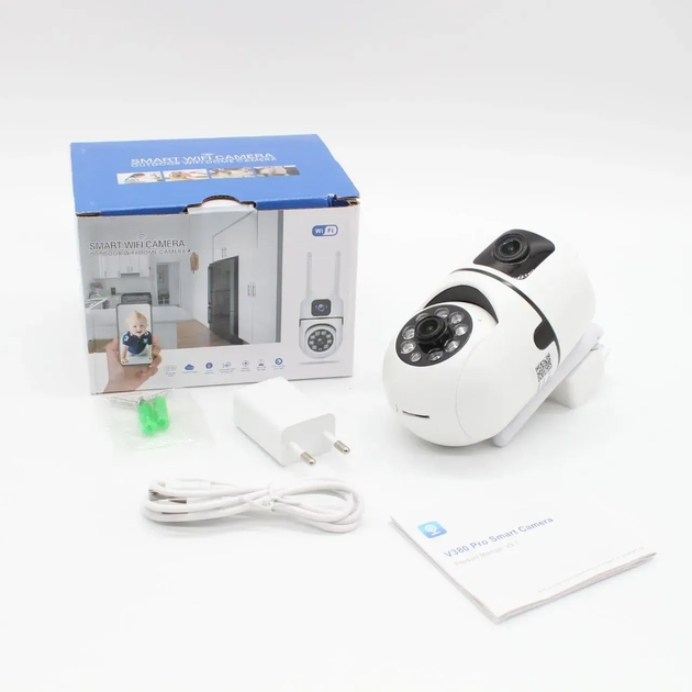 Вулична WiFi камера відеоспостереження, від мережі, Dual Lens EW10 (L) - Фото 10 Вулична WiFi камера відеоспостереження, від мережі, Dual Lens EW10 (L) - зображення 10