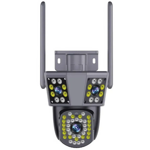 Вулична WIFI камера відеоспостереження 9MP, 6K, 3 об'єктиви (L) - изображение 8