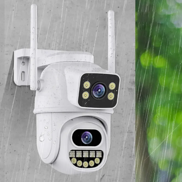 Вулична IP Wi-Fi камера відеоспостереження 8MP з датчиком руху та підсвічуванням (L) - Фото 7 Вулична IP Wi-Fi камера відеоспостереження 8MP з датчиком руху та підсвічуванням (L) - изображение 7