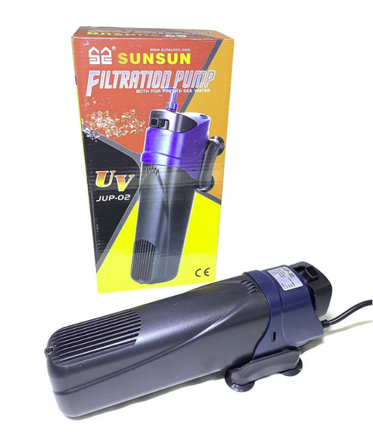 Внутренний фильтр для аквариума SunSun JUP-02 UV 5 Вт 500 л/час до 150 л - изображение 2
