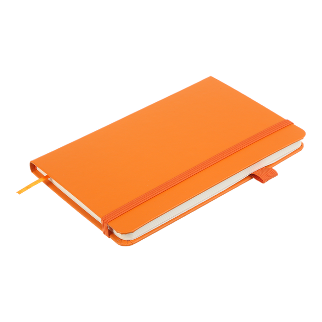 Книга записна Buromax Etalon 125*195мм 96 аркушів у клітинку обкладинка штучна шкіра Помаранчева (BM.291160-11) - зображення 3