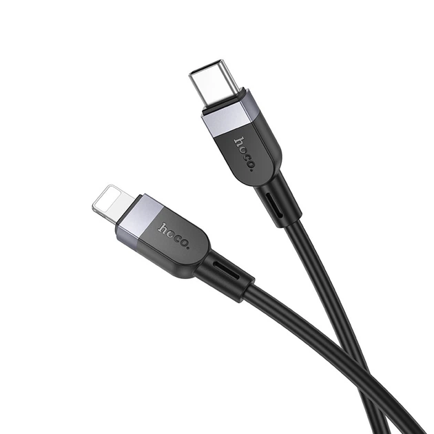 Кабель с быстрой зарядкой 2м Lightning Apple iPhone HOCO X109 Energy PD27W Черный - изображение 5