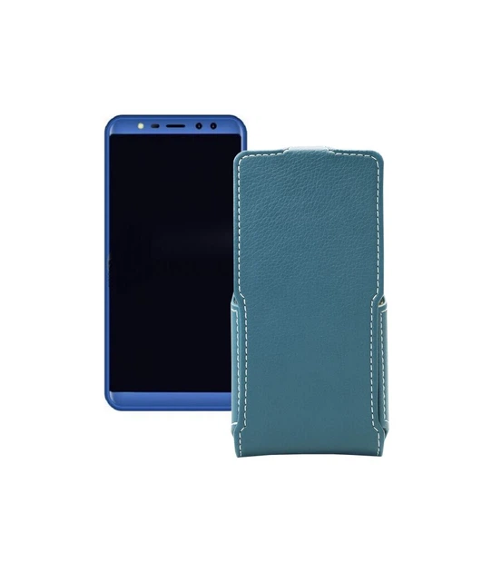 Чохол-фліп з екошкіри на телефон Leagoo M9 Pro Тм. Бірюзовий - Фото 1 Чохол-фліп з екошкіри на телефон Leagoo M9 Pro Тм. Бірюзовий - зображення 1