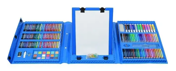 Набор для рисования с мольбертом Art Set 208 предметов Синий - изображение 3