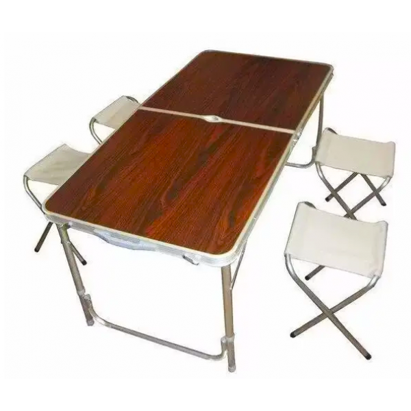 Стіл зі стільцями алюмінієва валіза для пікніка та риболовлі Folding Table - изображение 2