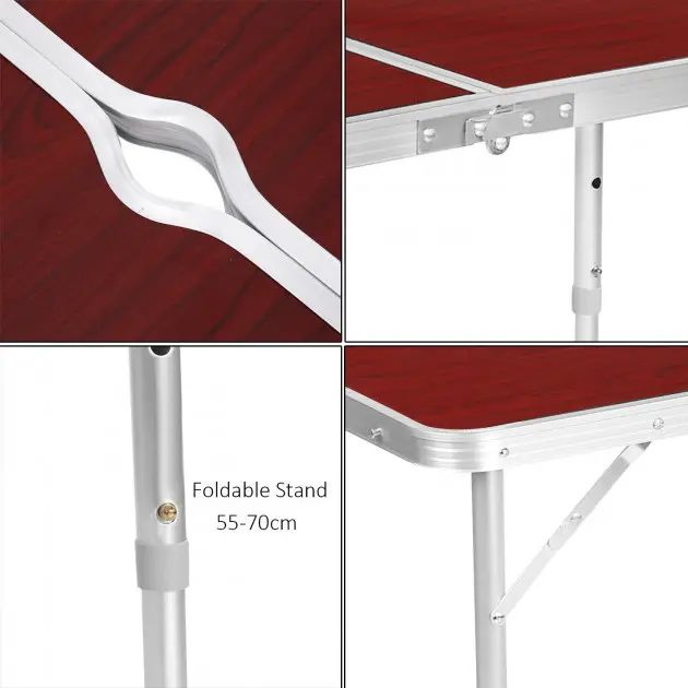 Стіл зі стільцями алюмінієва валіза для пікніка та риболовлі Folding Table - изображение 6