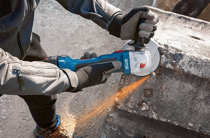 Акумуляторна кутова шліфмашина Bosch Professional GWX 18V-7 Solo без акумулятора та зарядного пристрою (06019H9001) - зображення 4