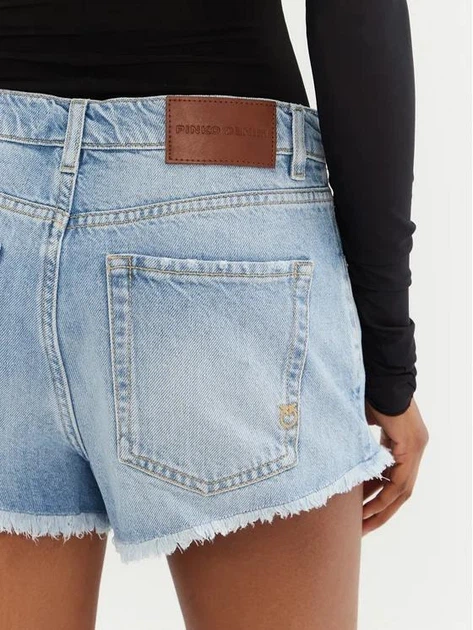 Шорты джинсовые Pinko 27 голубой 104593 - изображение 5