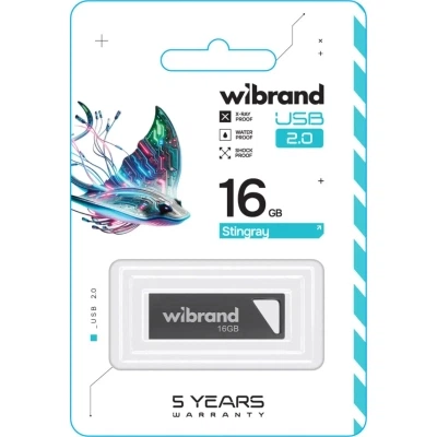 Флеш память USB Wibrand 16GB Stingray USB 2.0 (WI2.0/ST16U5G) Grey - Фото 2 Флеш память USB Wibrand 16GB Stingray USB 2.0 (WI2.0/ST16U5G) Grey - изображение 2