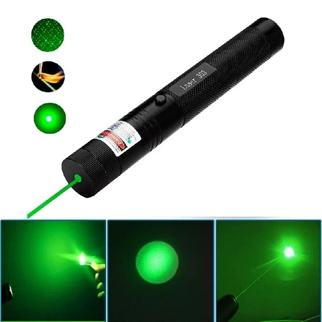 Лазерна указка Green Laser Pointer 303 зелена - Фото 3 Лазерна указка Green Laser Pointer 303 зелена - зображення 3