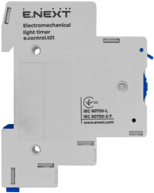 Електромеханічне реле часу освітлення E.NEXT e.control.t01 i0310006 - Фото 4 Електромеханічне реле часу освітлення E.NEXT e.control.t01 i0310006 - изображение 4