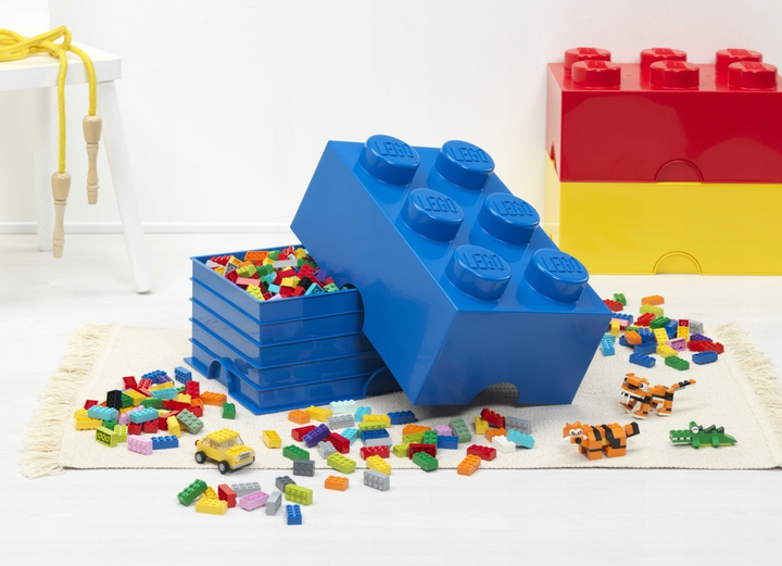 Контейнер у формі блоку LEGO Storage Brick 6 блакитний (40000801) (5711938247188) - зображення 4