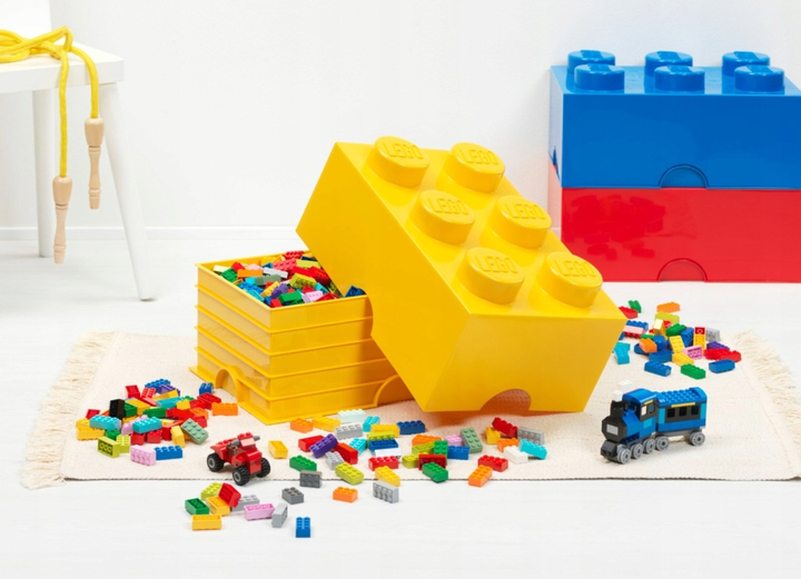 Контейнер у формі блоку LEGO Storage Brick 6 жовтий (40000802) (5711938247195) - зображення 4