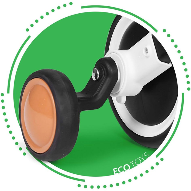 Біговел з педалями EcoToys навчальний бічні колеса 3в1 LC-V1359 Black (5905817005505) - зображення 13