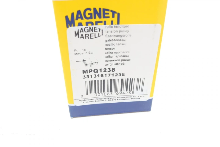 Ролик ременя генератора Hyundai Accent / I10 / I20 / I30 / I40 1.5-1.6 CRDI 05- (натяжний) (MPQ1238) Magneti Marelli 331316171238 - зображення 5