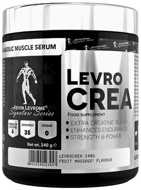 Креатин Kevin Levrone Levro Crea Jar Citrus-Peach 240 г (5903719217286) - зображення 1