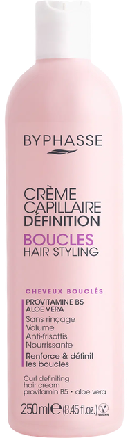 Питательный крем для вьющихся волос Byphasse Curl Defining Cream Curly Hair 250 мл - изображение 2