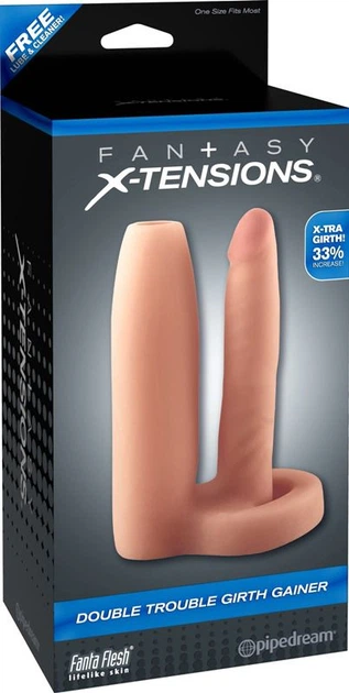 Насадка для двойного проникновения Fantasy X-tensions Double Trouble Girth Gainer (16209000000000000) - изображение 4