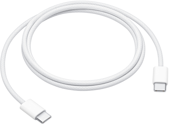 Kabel Apple USB-C - USB-C 1m 60W White (MW493) - obraz 1