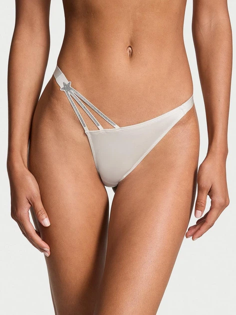 Жіночі трусики Victoria's Secret (2163389432541) Starstruck Shine Brazilian S сірі - Фото 1 Жіночі трусики Victoria's Secret (2163389432541) Starstruck Shine Brazilian S сірі - зображення 1
