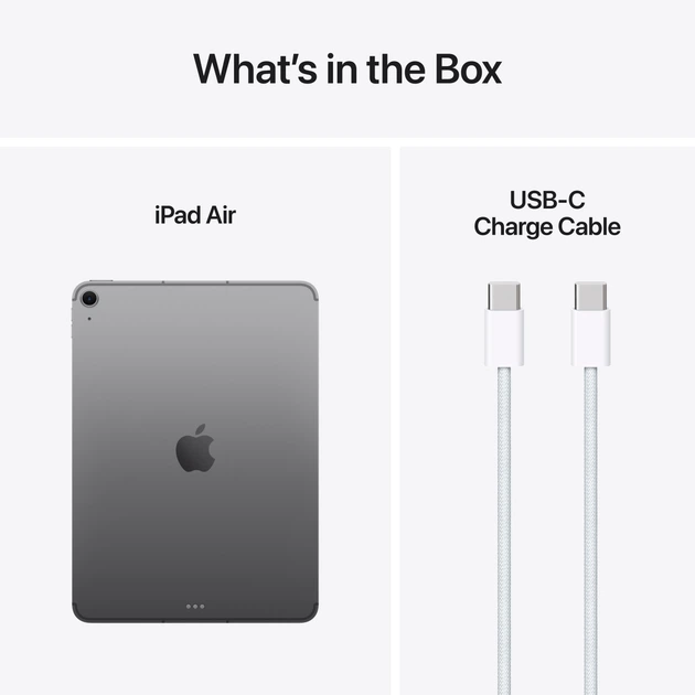 Планшет Apple iPad Air 11" M3 2025 Wi-Fi + Cellular 256GB Space Grey (MCG04) - зображення 10