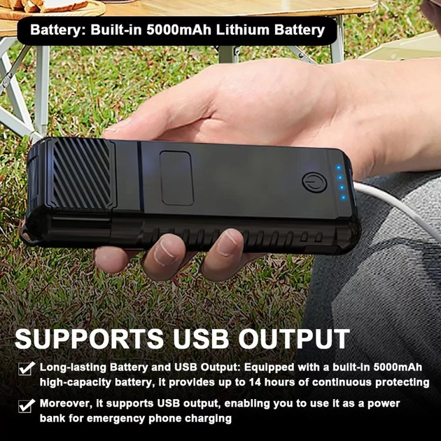 Портативный отпугиватель комаров репеллент с USB питанием электрическая защита для кемпинга - изображение 4