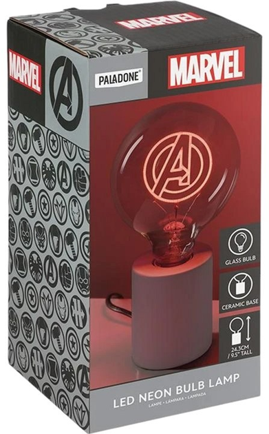 Lampka neonowa Paladone Marvel Avengers 24.3 cm (5056577748239) - obraz 9