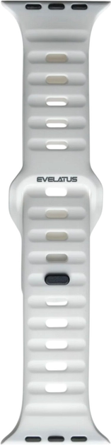 Ремінець Evelatus Sport Silicone Strap для Apple Watch Series 1/2/3/4/5/6/7/8/SE 38-41 мм White (4752192077655) - зображення 1