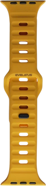 Ремінець Evelatus Sport Silicone Strap для Apple Watch Series 1/2/3/4/5/6/7/8/SE 42-45 мм Gold (4752192077532) - зображення 1