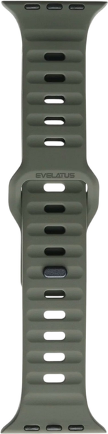 Ремінець Evelatus Sport Silicone Strap для Apple Watch Series 1/2/3/4/5/6/7/8/SE 38-41 мм Dark Green (4752192077600) - зображення 1