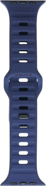 Ремінець Evelatus Sport Silicone Strap для Apple Watch Series 1/2/3/4/5/6/7/8/SE 42-45 мм Dark Blue (4752192089900) - зображення 1