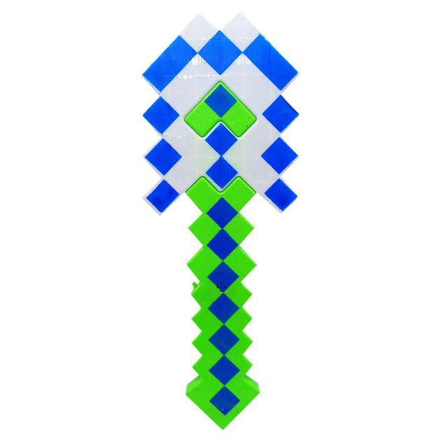Дитяча іграшка Лопата "Minecraft" 9916 зі звуками та світлом Зелений - зображення 1