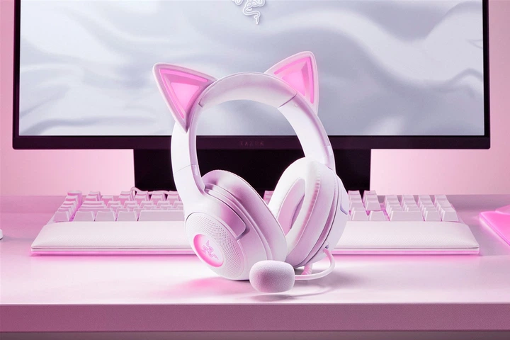 Słuchawki Razer Kraken Kitty V2 White (RZ04-04730600-R3M1) - obraz 9