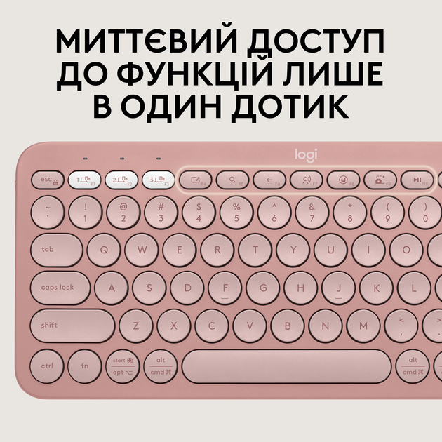 Комплект беспроводной Logitech Pebble 2 Combo Tonal Rose UA (920-012241) - изображение 5