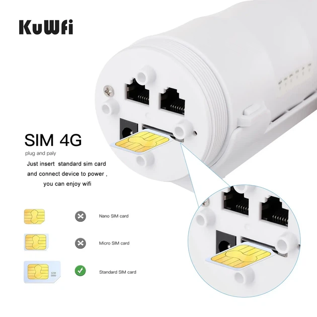 Уличный Wi-Fi-маршрутизатор KuWFi 4G - Фото 6 Уличный Wi-Fi-маршрутизатор KuWFi 4G - изображение 6