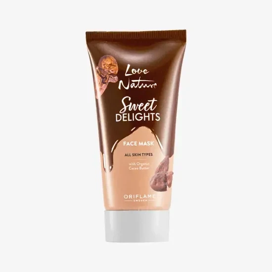 Заспокійлива маска для обличчя Oriflame Love Nature з органічним маслом какао, 50 мл - Фото 1 Заспокійлива маска для обличчя Oriflame Love Nature з органічним маслом какао, 50 мл - зображення 1