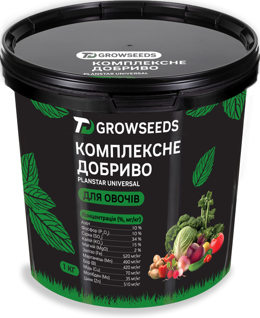 Удобрение Plantin Planstar Universal для овощей 1 кг (ROZ6400221041) 
