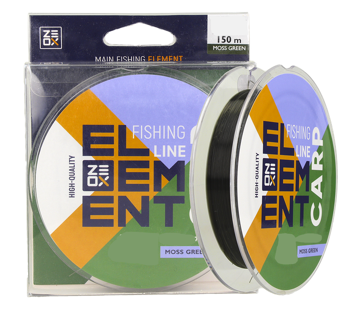 Волосінь ZEOX Element Carp 150m Moss Green 0.31mm 10.3 kg - Фото 1 Волосінь ZEOX Element Carp 150m Moss Green 0.31mm 10.3 kg - зображення 1
