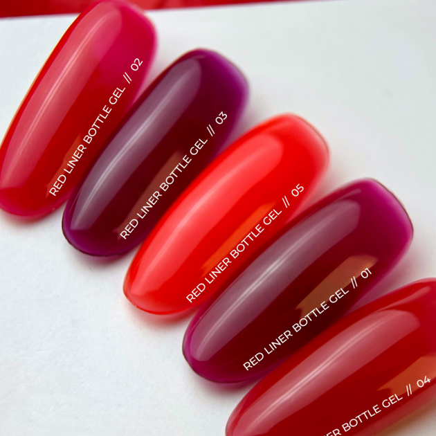 Гель SILLER Red Liner Bottle Gel №04 для швидкого укріплення 15 мл - Фото 3 Гель SILLER Red Liner Bottle Gel №04 для швидкого укріплення 15 мл - изображение 3