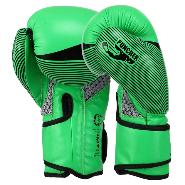 Рукавички боксерські дитячі PU HARD TOUCH (розмір 8oz, Салатовий-чорний) (BO-7709_Салатовий-чорний_8_ун) - зображення 2