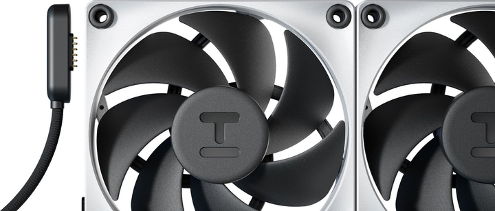 Вентилятор Hyte THICC FP12 Triple Fan 3 Pack Nexus Portal 120 mm Black/Grey (FAN-HYTE-FP12-BW-3) - зображення 10
