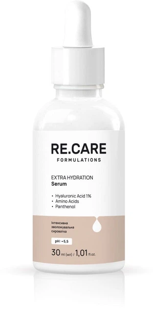 Интенсивная увлажняющая сыворотка Recare Extra Hydration Serum 30 мл (4823109411319) - изображение 6