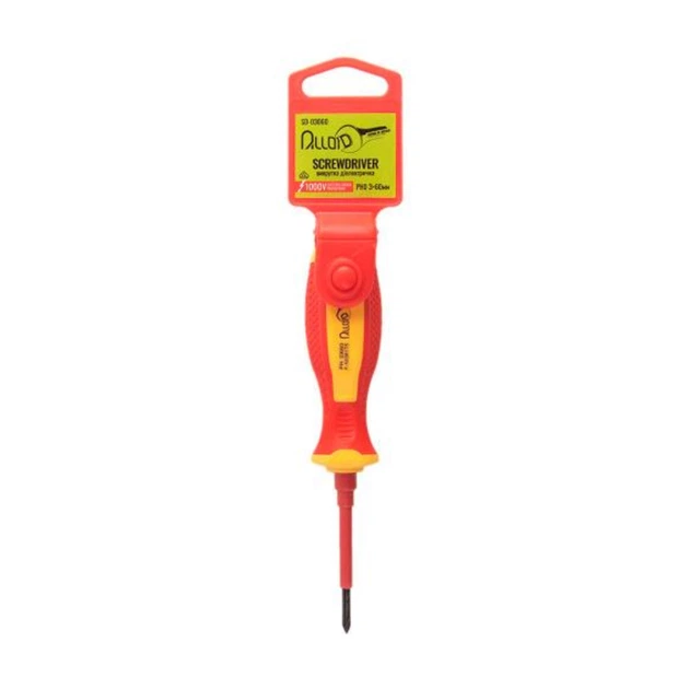 Викрутка діелектрична хрестоподібна Alloid SD-03060 PH0 1000В 3*60 мм - зображення 2