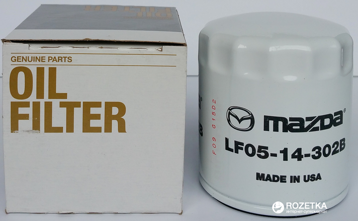 Фильтр масляный Mazda CX-7 бензин 2.3 (09->), Mazda CX-9 бензин 3.5, 3.7 (07->) (LF0514302B) - изображение 2