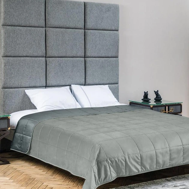 Покрывало Decorator B237 ромб 15 см 240*260 см серо-зеленое - Фото 2 Покрывало Decorator B237 ромб 15 см 240*260 см серо-зеленое - изображение 2