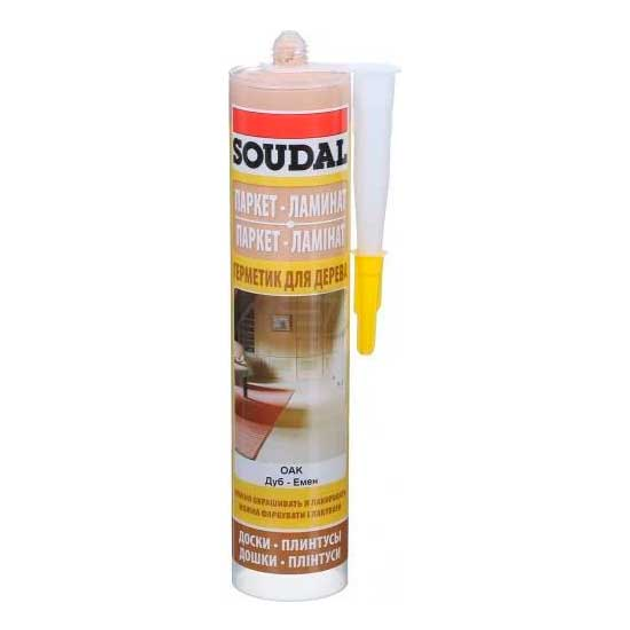 Герметик для паркету Soudal дуб 280 мл - зображення 1