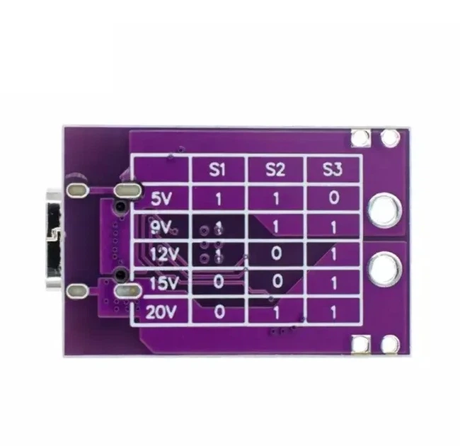 PD триггер универсальный с переключателем 5/9/12/15/20 V USB Type-C PD 2.0/3.0 QC2.0/QC3.0 AFC модуль - изображение 2