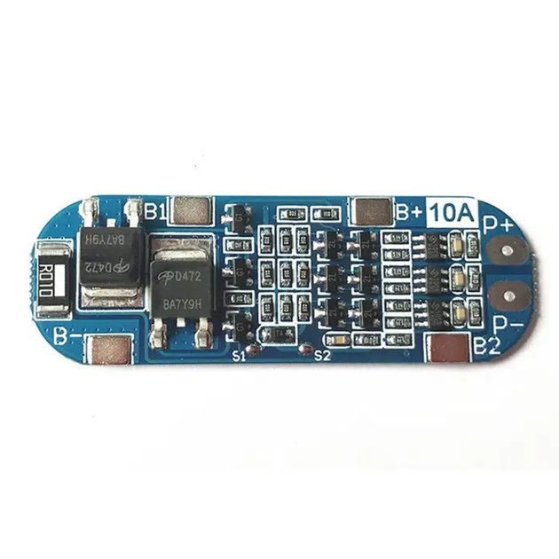 BMS плата защиты 3S 10A 12.6V Контроллер заряда\разряда Li-ion батарей 18650, с балансировкой, симметричная - Фото 1 BMS плата защиты 3S 10A 12.6V Контроллер заряда\разряда Li-ion батарей 18650, с балансировкой, симметричная - изображение 1