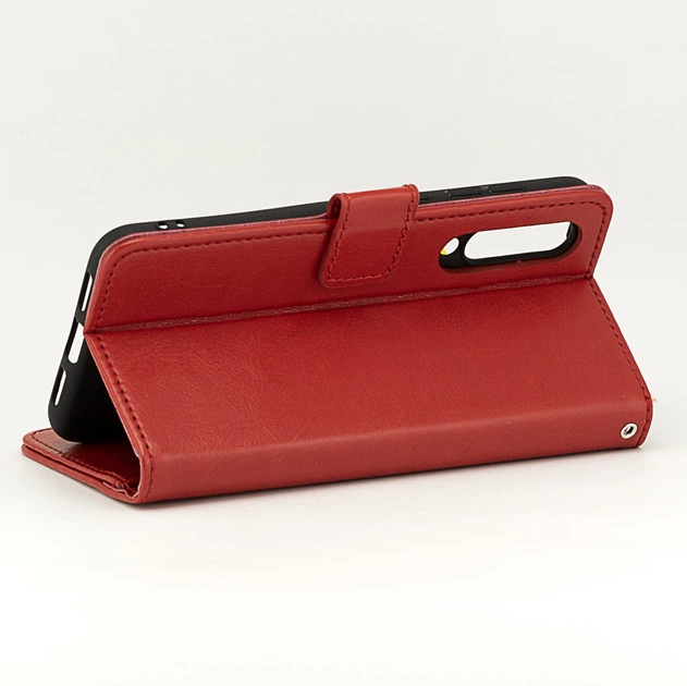 Чохол Idewei для Xiaomi Mi 9 SE книжка шкіра PU з візитницею червоний - зображення 4