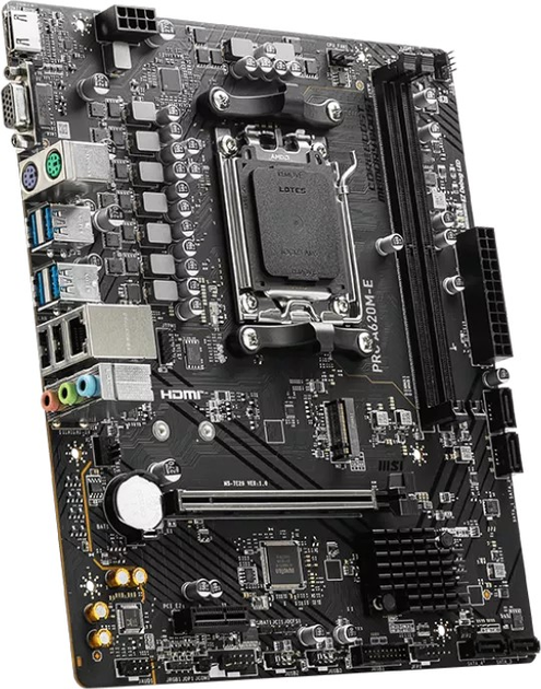 Мат. плата Материнська плата Socket_AM5 MSI PRO A620M-E (mATX, A620, 2x ...